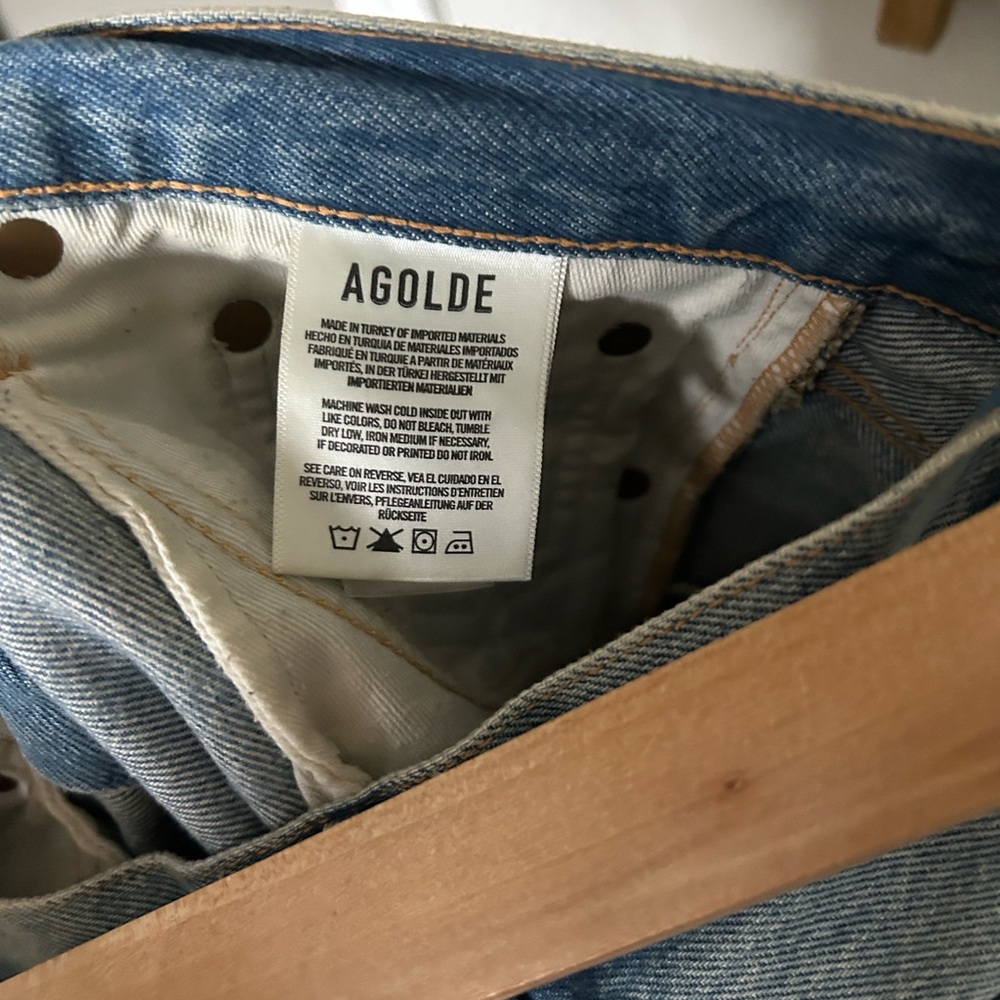 Agolde Dee Ultra High Rise Denim Shorts - Picture 10 of 13